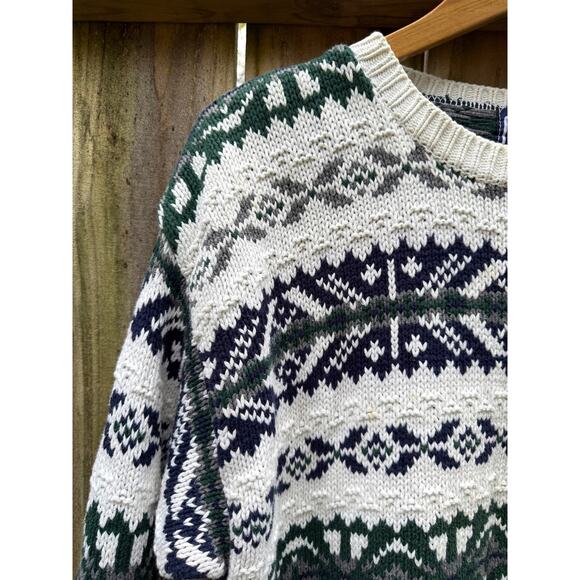 Vintage 90s GAP Fair Isle Boyfriend Sweater - Picture 4 of 9